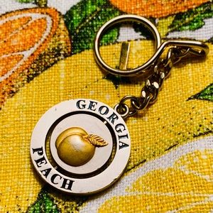 Georgia peach keychain